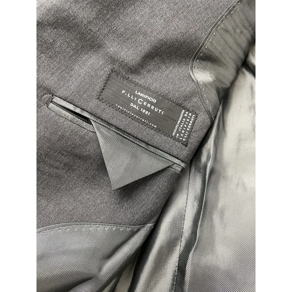 Banana Republic Mens 42R Gray Modern‎ Fit Wool Suit Jacket Blazer Cerruti